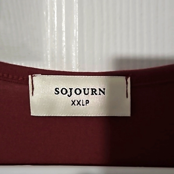 EUC SOJOURN FAUX WRAP TOP XXLP - Picture 2 of 3
